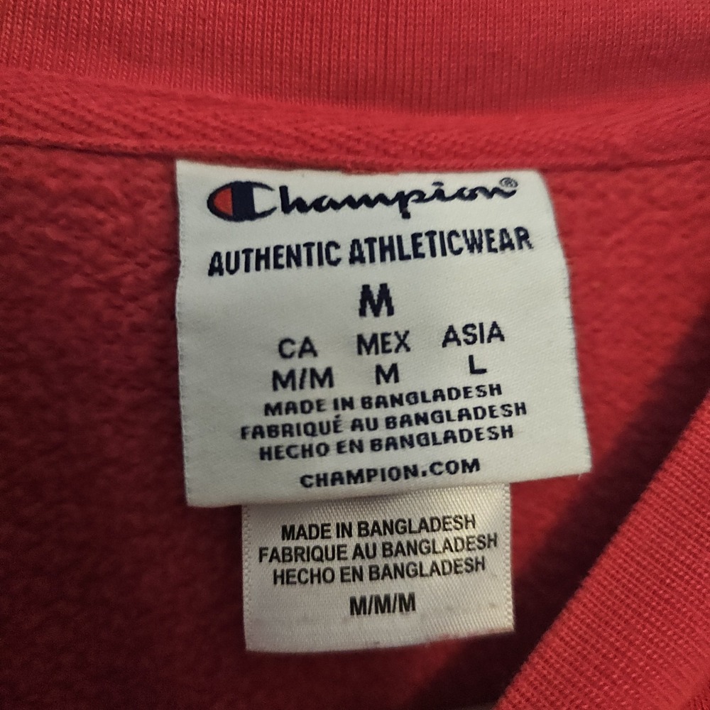 Champion Ohio State Buckeyes Reverse Weave Crewneck Sweatshirt Red M Americana - Picture 3 of 7